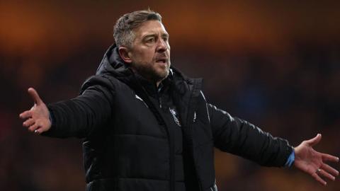 Port Vale manager Jon Brady on the touchline during the FA Cup win over Fleetwood