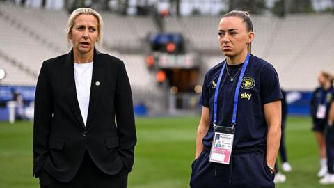 Carla Ward and Katie McCabe