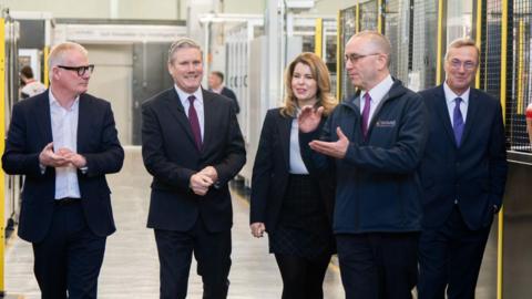 Sir Keir Starmer and Richard Parker at the University of Warwick