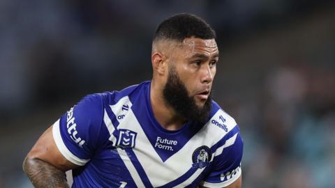 Daniel Suluka-Fifita playing for Canterbury in the NRL