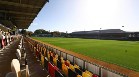 A general view of Newport County's Rodney Parade home