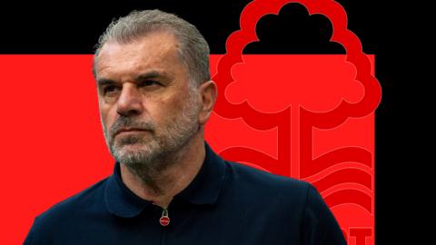 A promotional image of Ange Postecoglou