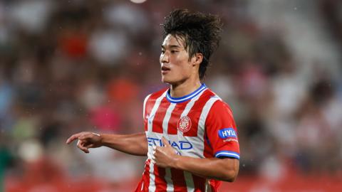 Kim Min-Su in action for Girona