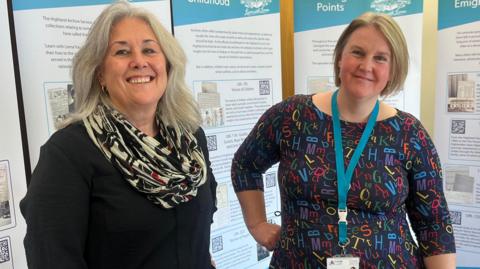 Two women at the Highland Archive Centre in Inverness.