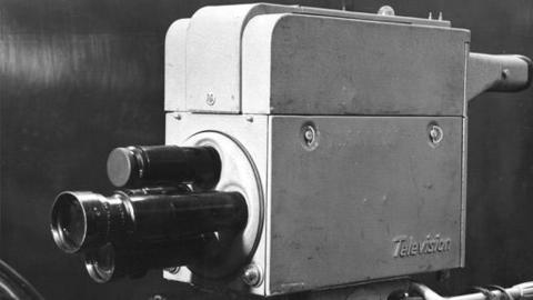 Old television camera