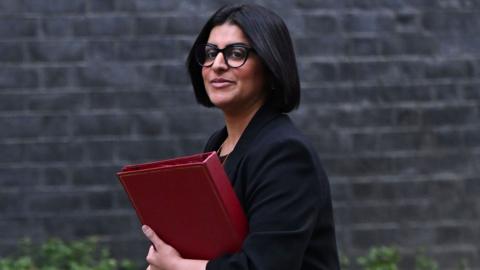 Home Secretary Shabana Mahmood, arrives for the weekly Government cabinet meeting at Downing Street on January 20, 2026 in London, England. 