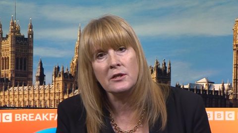 Policing Minister Sarah Jones speaking on BBC Breakfast