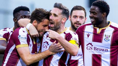 St Johnstone celebrate