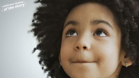 Child with afro hair