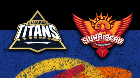 Gujarat Titans v Sunrisers Hyderabad badge graphic
