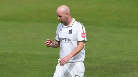 Chris Rushworth took 3-42 in 12 overs in his first bowl since April