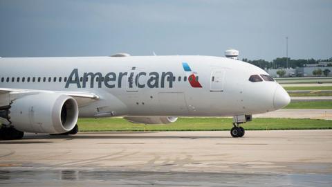 American Airlines Boeing 787 Dreamliner aircraft is seen at Chicago O'Hare International Airport in Chicago, Illinois. 

