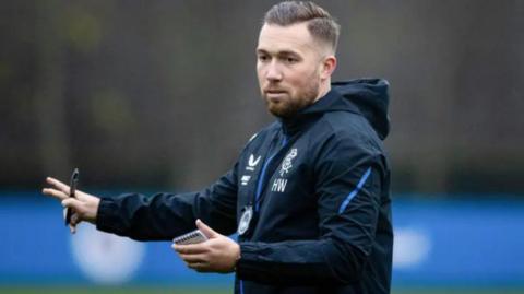 Harry Watling pictured coaching during his time with Rangers