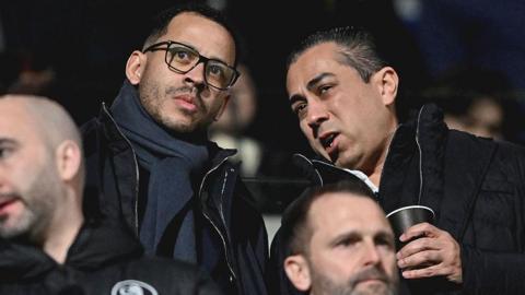 Liam Rosenior manager of Chelsea and Behdad Eghbali, Co-owner of Chelsea
