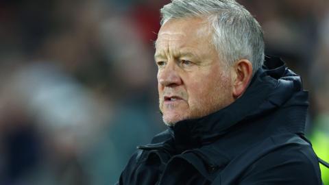 Chris Wilder on the touchline