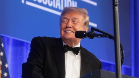 Trump speaks at press dinner