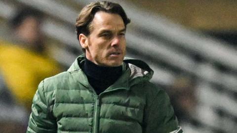 Scott Parker on the touchline