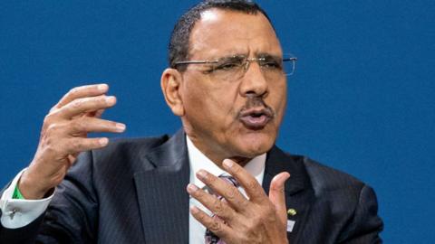 Niger's President Mohamed Bazoum participates in a Peace, Security and Governance Forum during the U.S.-Africa Leaders Summit 2022 in Washington, US, 13 December 2022