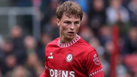 George Tanner playing for Bristol City