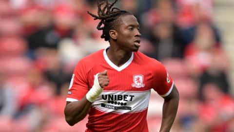 Kaly Sene in action for Middlesbrough