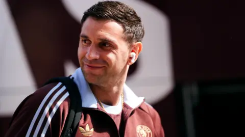 Emi Martinez arrives