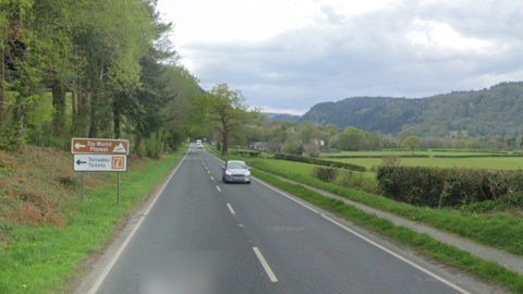 A470 between Llanrwst and Betws-y-Coed 