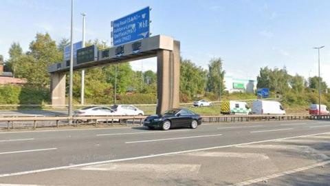 M60 junction one entry