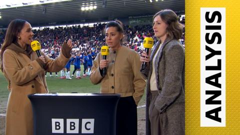 Alex Scott, Fara Williams and Ellen White