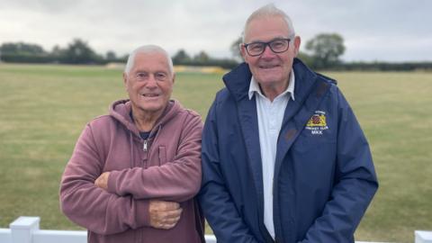 Alan Hancock and Mike Kettle at Mickleover Cricket Club