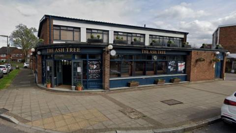 The outside of the Ash Tree pub