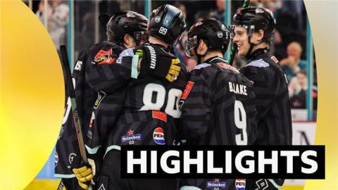 Belfast Giants celebrating