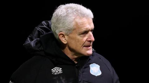 Mark Hughes during his second game as Carlisle boss