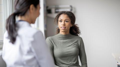 Woman seeing a specialist