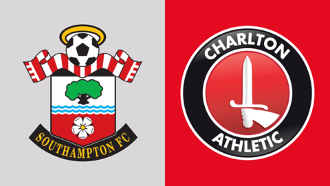 Southampton and Charlton Athletic club badges