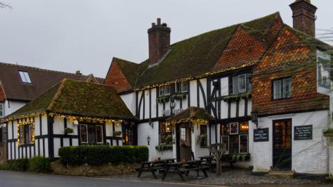 A Victorian pub.