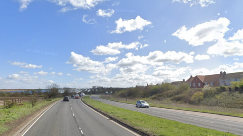 The A505 in Royston near Binyon Way