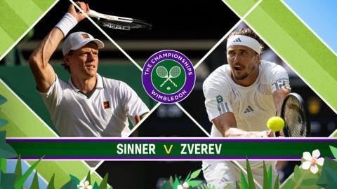 Wimbledon Sinner v Zverev