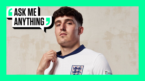 Tino Livramento with an Ask Me Anything border around him