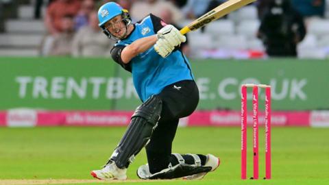 Worcestershire's Adam Hose on his way to 95 against Notts Outlaws in the T20 Blast at Trent Bridge