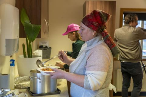 Ukrainian community cooking