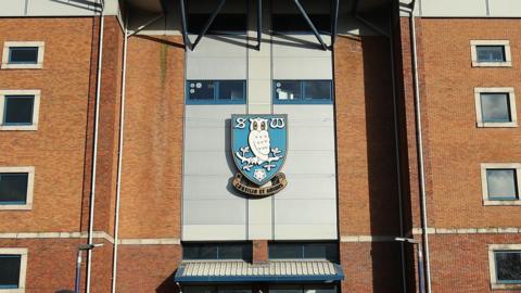 The Sheffield Wednesday crest at Hillsborough