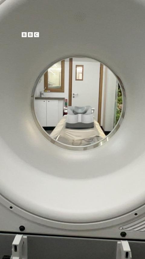 An MRI scanner.