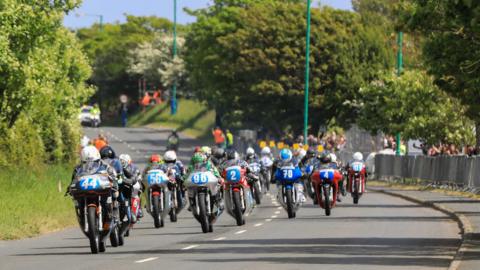 Bikes on the Billown Circuit