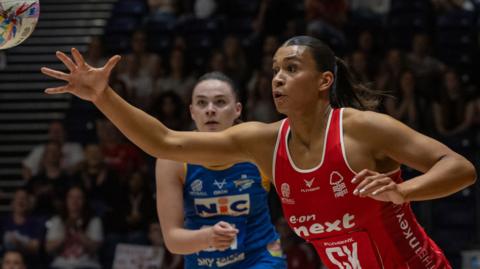 Action between Nottingham Forest and Leeds Rhinos