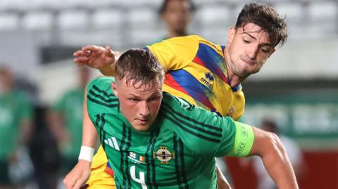 Daniel Ballard in action for Northern Ireland