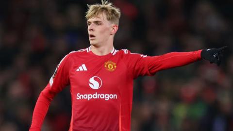 Toby Collyer in action for Manchester United