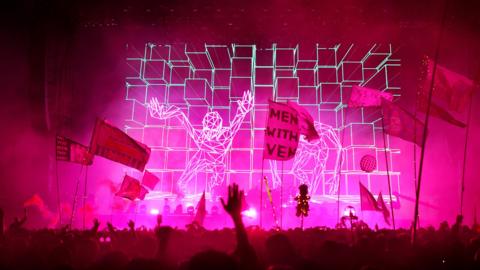 The Chemical Brothers perform at Glastonbury 2019