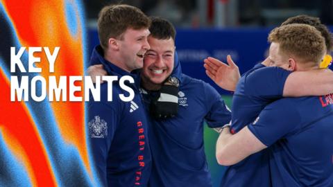 GB men curlers celebrate