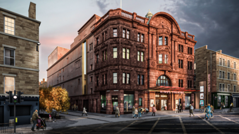 An artist's impression of the fully renovated King's Theatre.