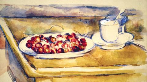 Still Life with Cherries by Paul Cézanne